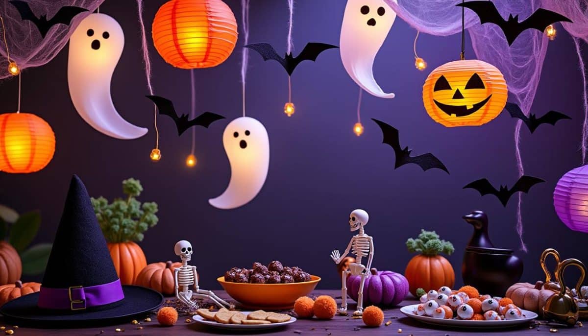 transform your space into a spooky wonderland with our halloween ceiling decorations and hanging suspensions. perfect for parties and haunted houses, these easy-to-install accents bring eerie charm to any room.