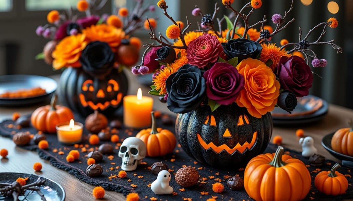 Spooky & Stylish: Halloween Centerpiece Vases Ideas 🕯️🎃