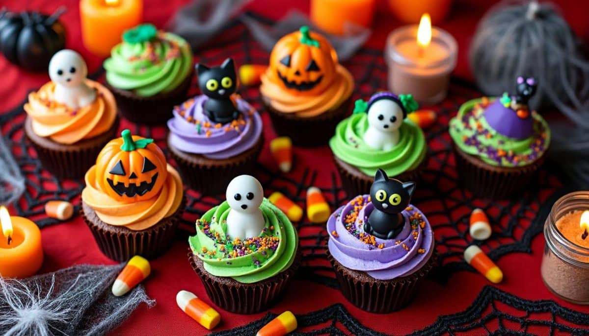 Spooky & Sweet: Halloween Cupcake Toppers & Colorful Frosting Ideas 🎃🧁