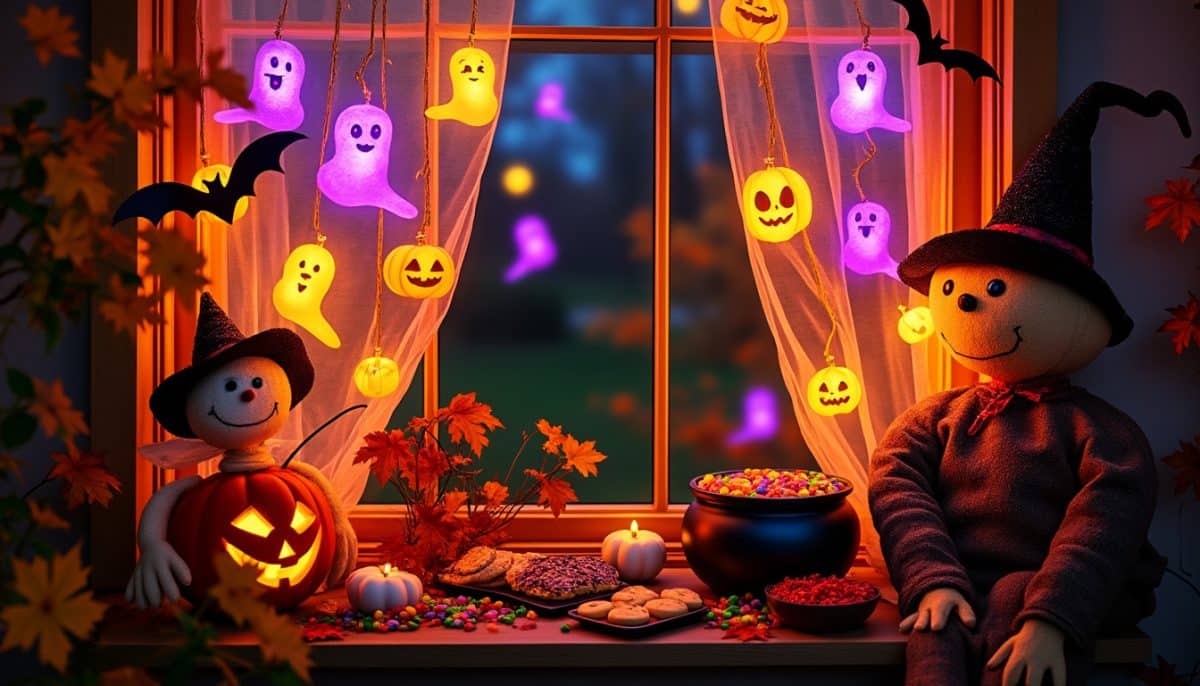 Spooky & Stylish: Waterproof Halloween Curtain Lights for Windows 👻✨