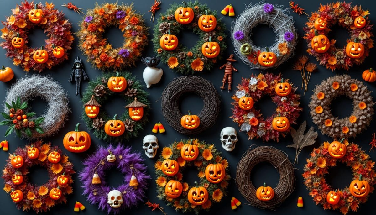 Spooky-Chic Halloween Door Wreaths 🎃👻