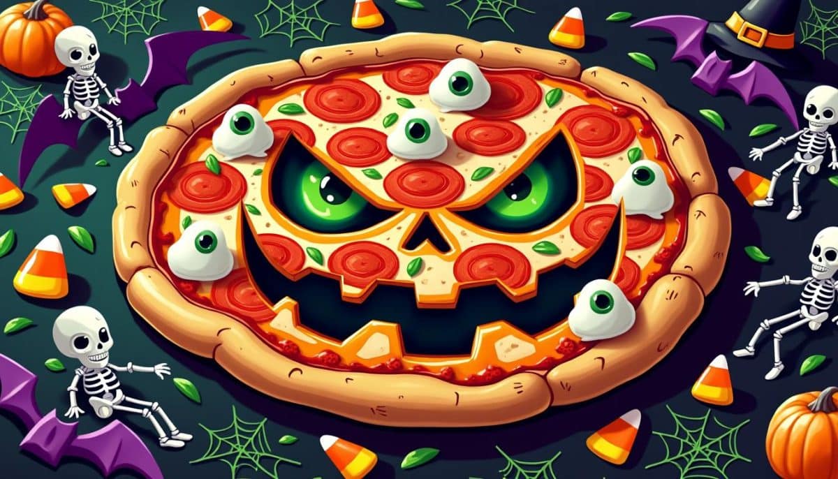 Monster Pizzas: Spooky Shapes & Toppings for Halloween 🍕👻