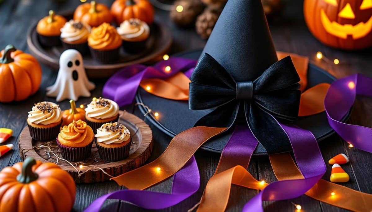 🎃 Spooky Chic: Organza, Velvet & Satin Halloween Ribbons by the Yard 🕸️
