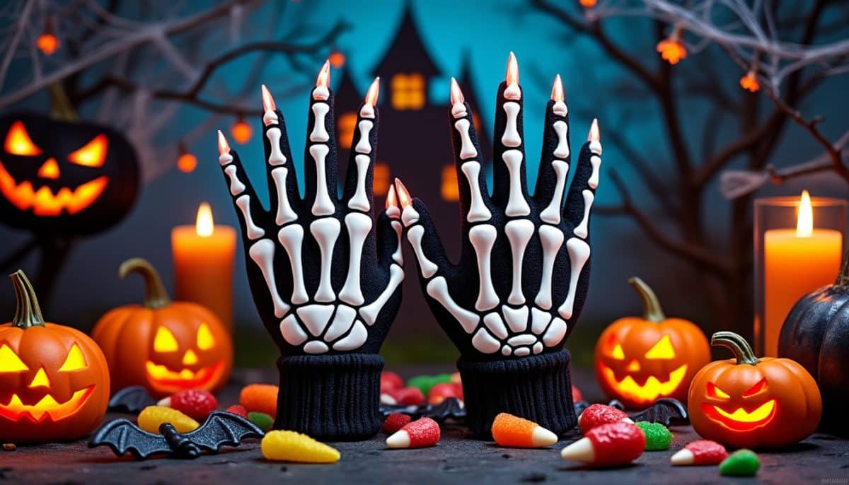 Frightful Fun: Skeleton & Monster Gloves for a Spooky Halloween 🦴🧤👻