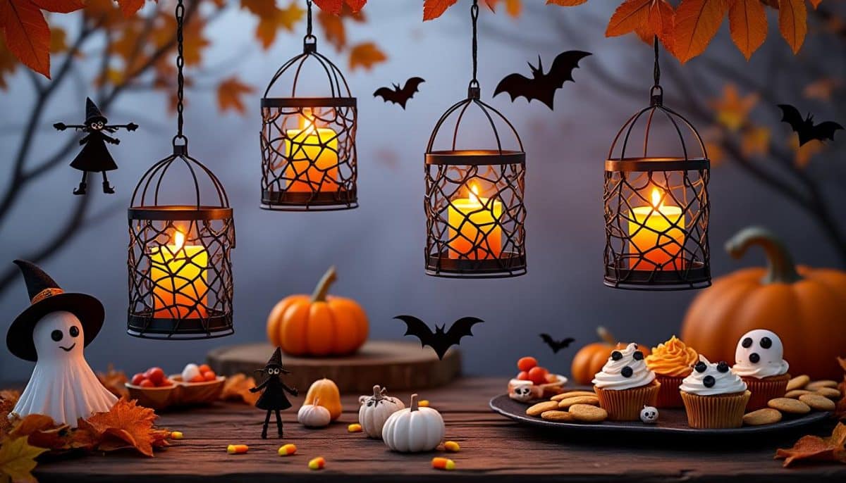 Spooky Glow: DIY Hanging Halloween Candle Holders 🕯️🎃