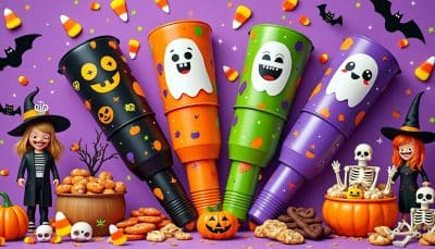 discover fun and easy-to-use manual halloween confetti cannons to add a festive touch to your party. perfect for celebrations, these cannons create a memorable halloween atmosphere!
