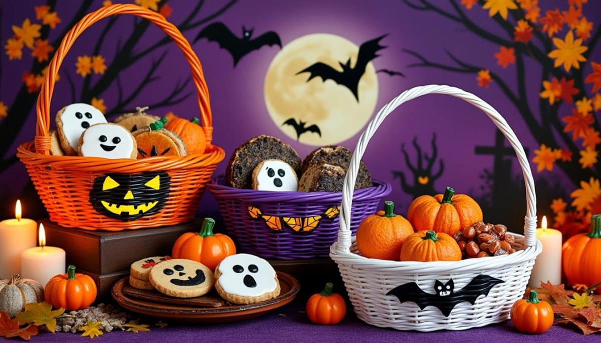 Spooky DIY: Painted Wicker Halloween Bread Baskets 🎃🧺