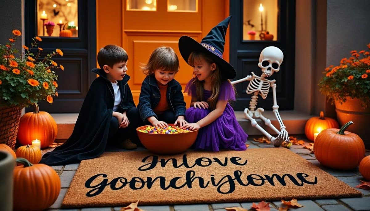 Spooky Greetings: Top Personalized Halloween Doormat Messages 👻🎃