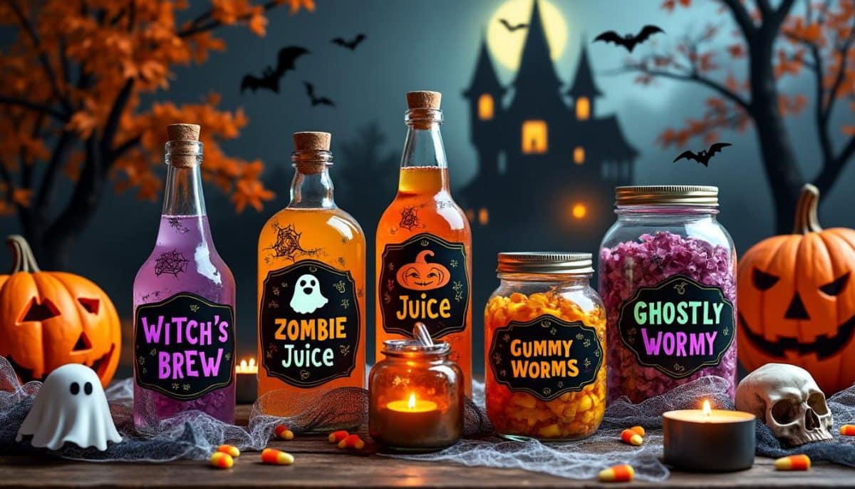 Spooky Printable Labels for Halloween Jars & Bottles 🎃🧪