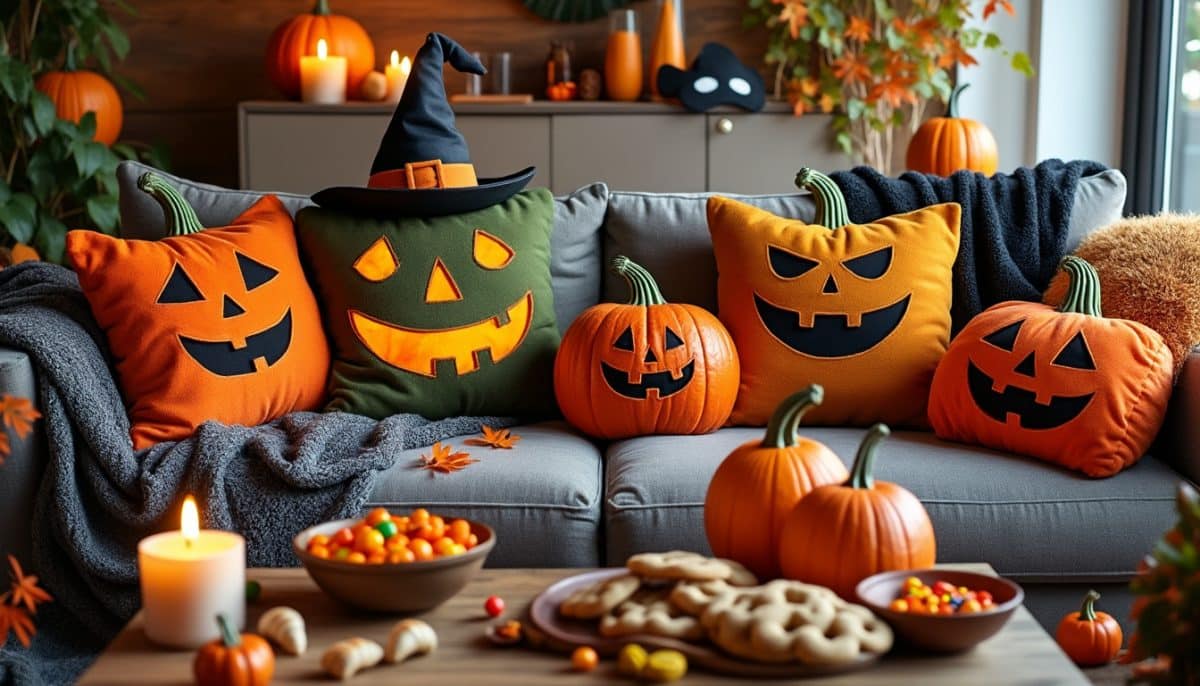 🎃 Cozy Up for Less: Budget-Friendly Pumpkin Pillows & Throws for Halloween 🛋️