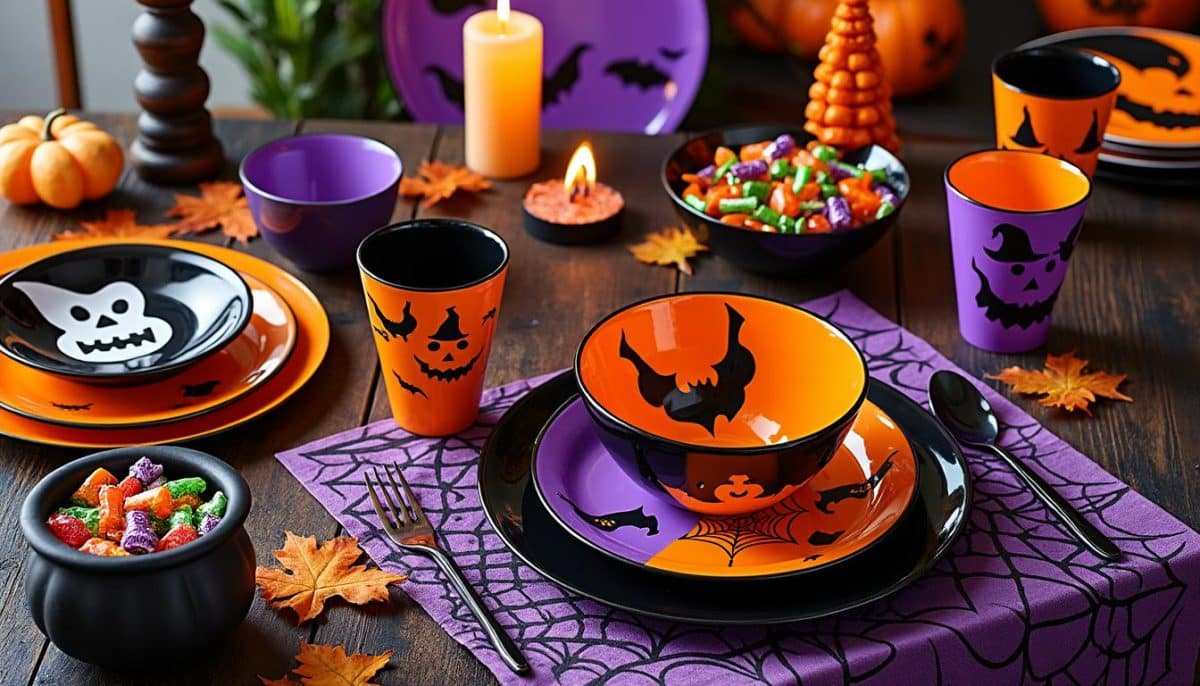 Spooky & Sustainable: 🎃 Reusable Halloween Melamine Dinnerware Ideas 👻