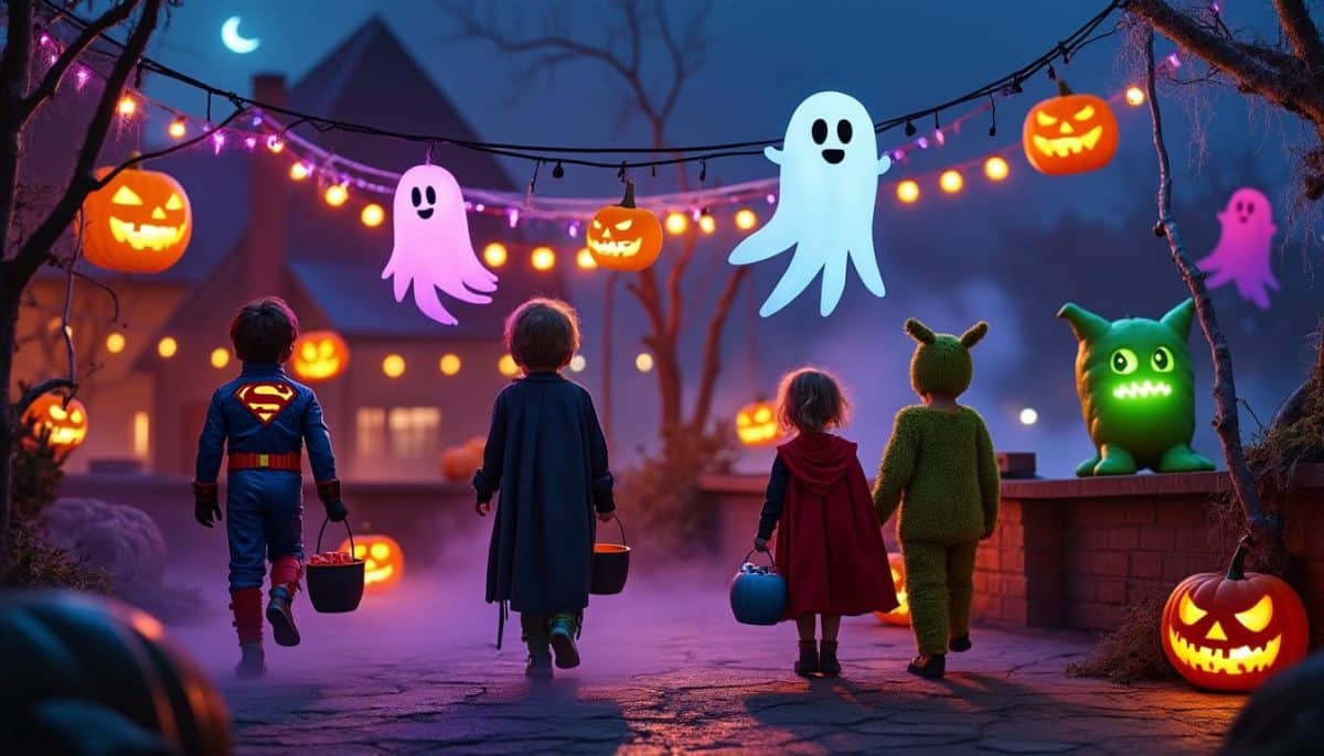 🎃 Roof Safety: Harness Up for Halloween Decorations! 🦺