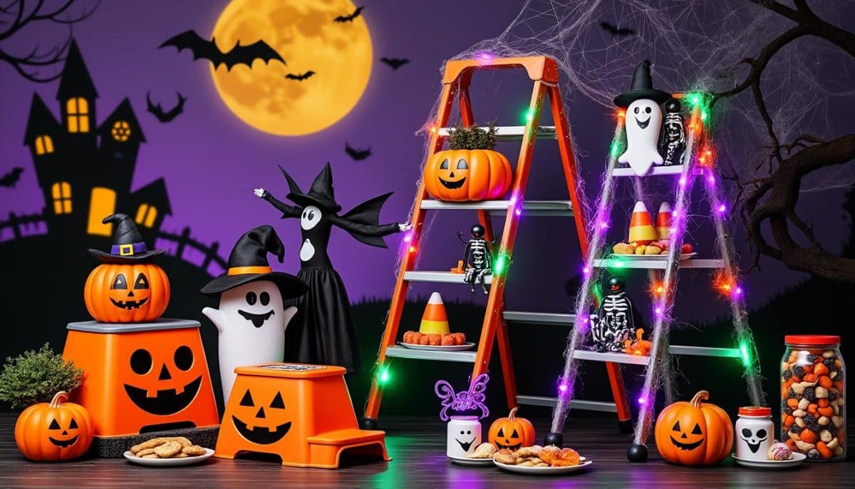 Safe & Spooky: Using Ladders and Step Stools for Halloween Setup 🎃🪜