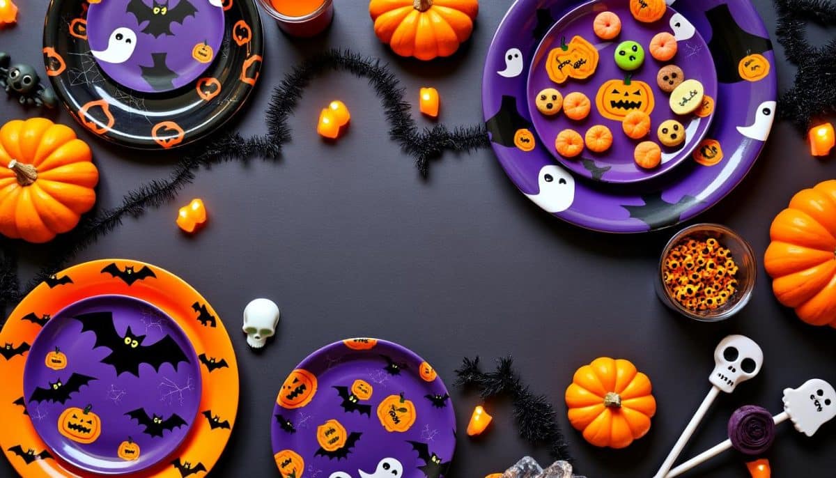 Frightfully Fun: Spooky Pattern Halloween Plates 🕸️🍽️