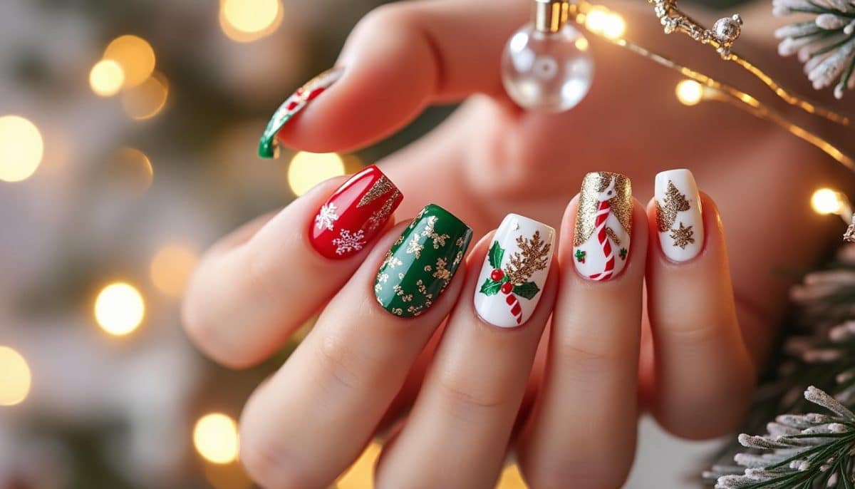 Festive Fingertips: 20 Must-Try Christmas Nail Designs πβ¨