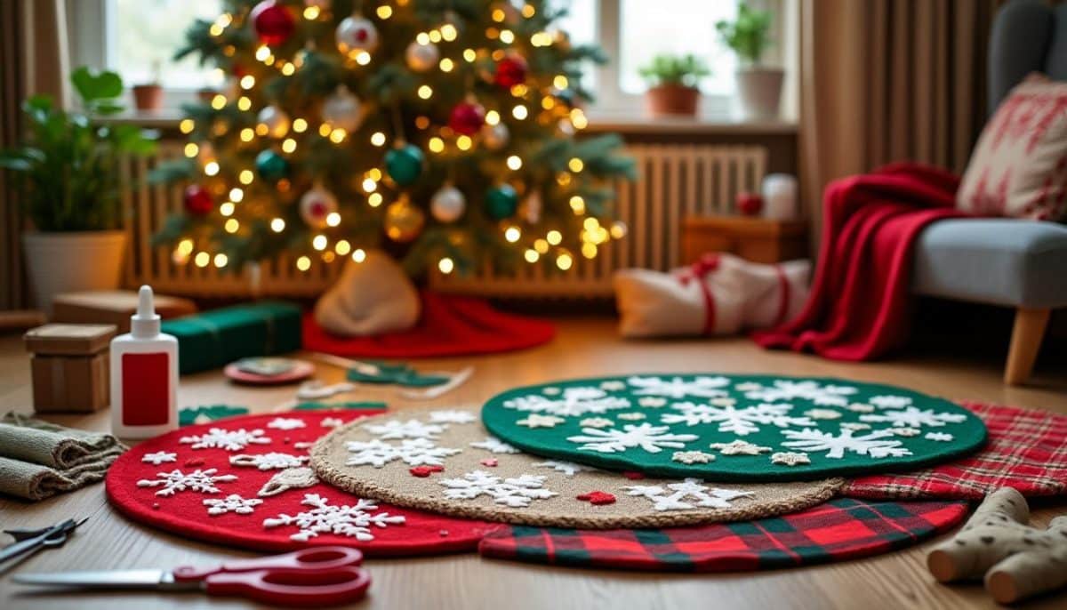🎄 DIY Christmas Tree Skirts Under $20: Festive & Affordable Ideas ✂️