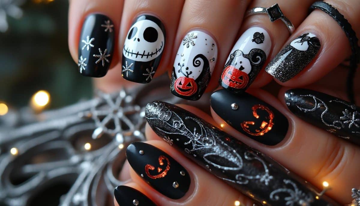 π Nightmare Before Christmas Nails: Spooky Gothic Holiday Art π
βοΈ