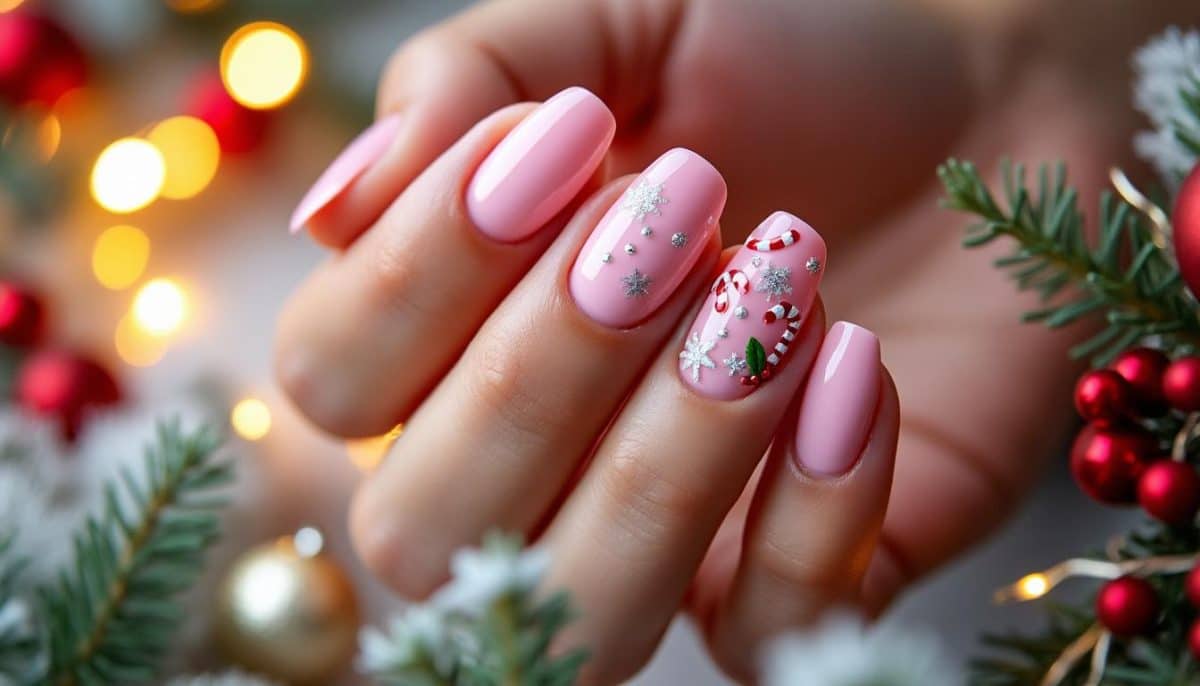 Think Pink! π Festive Christmas Nail Ideas for a Merry Manicure π
