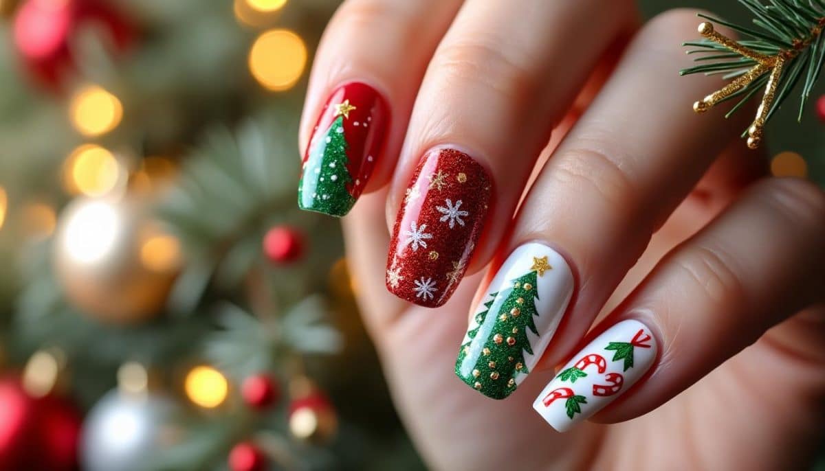 discover stylish and festive short christmas nail designs perfect for short nails. easy to create, these holiday-inspired nail art ideas add a cheerful touch to your look.