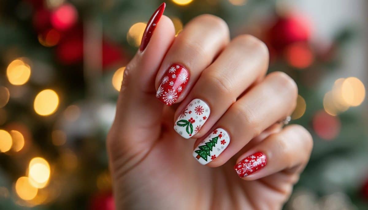 π Stunning Short Christmas Nail Designs to Try! π