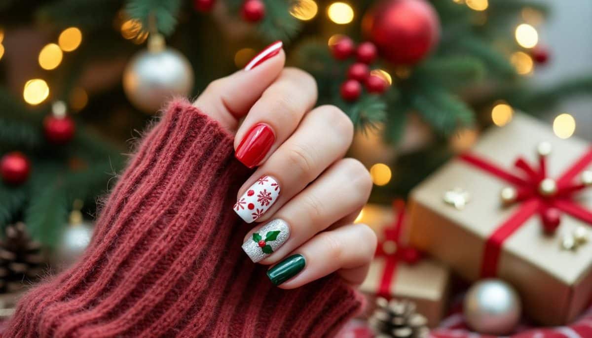 Easy Christmas Nail Art πβ¨: Quick & Simple Tutorials