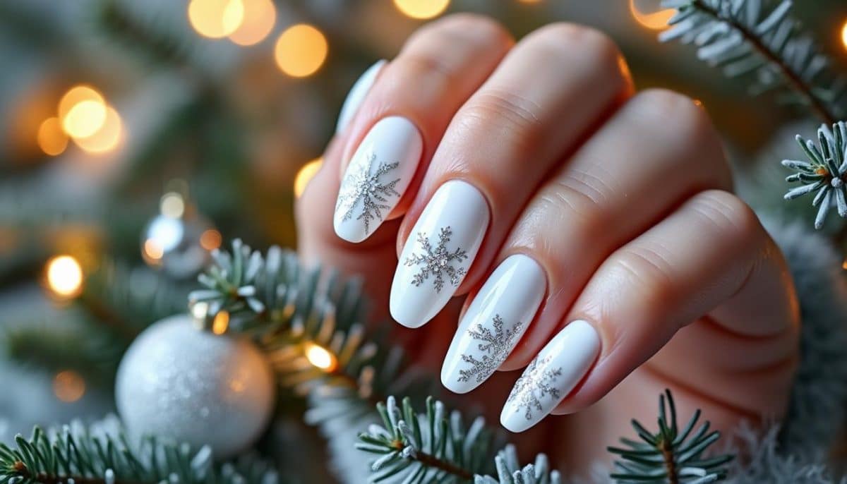 βοΈ White Christmas Nails: Elegant Winter Wonders β¨