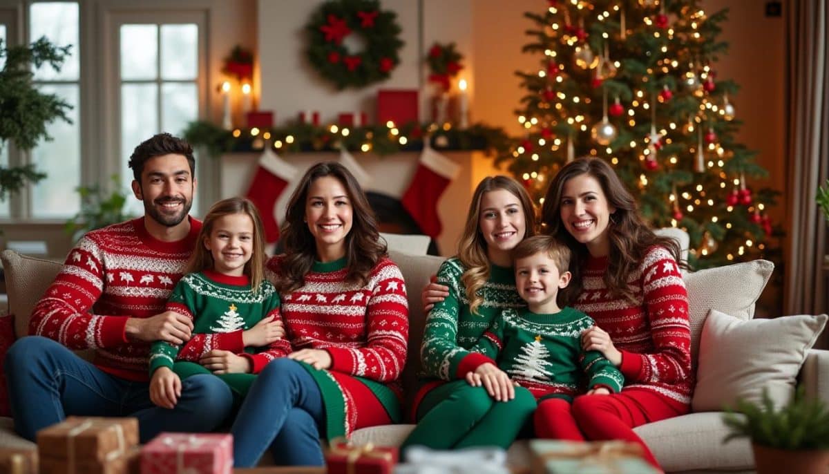 🎄 Festive Family Photoshoot: Top Coordination & Pose Tips 📸
