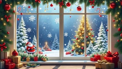 discover festive christmas window painting ideas with our easy diy tutorial. perfect for adding holiday cheer to your home with creative and colorful designs.